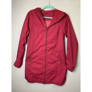 Lululemon Definitely Raining Jacket Pink Hooded Full Zip Active Run Size 6